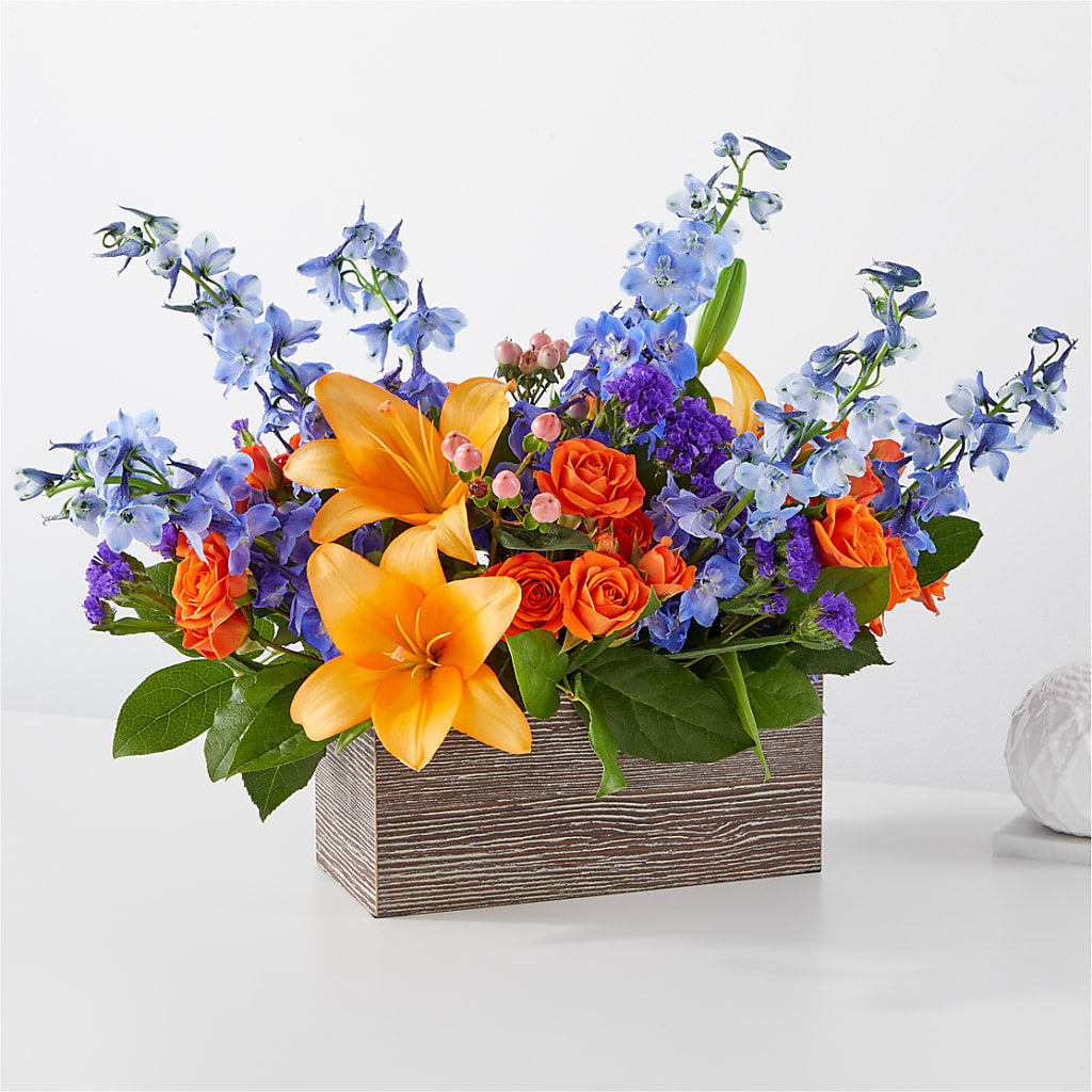 Radiant Citrus Box Bouquet – B Floral, Coalville UT
