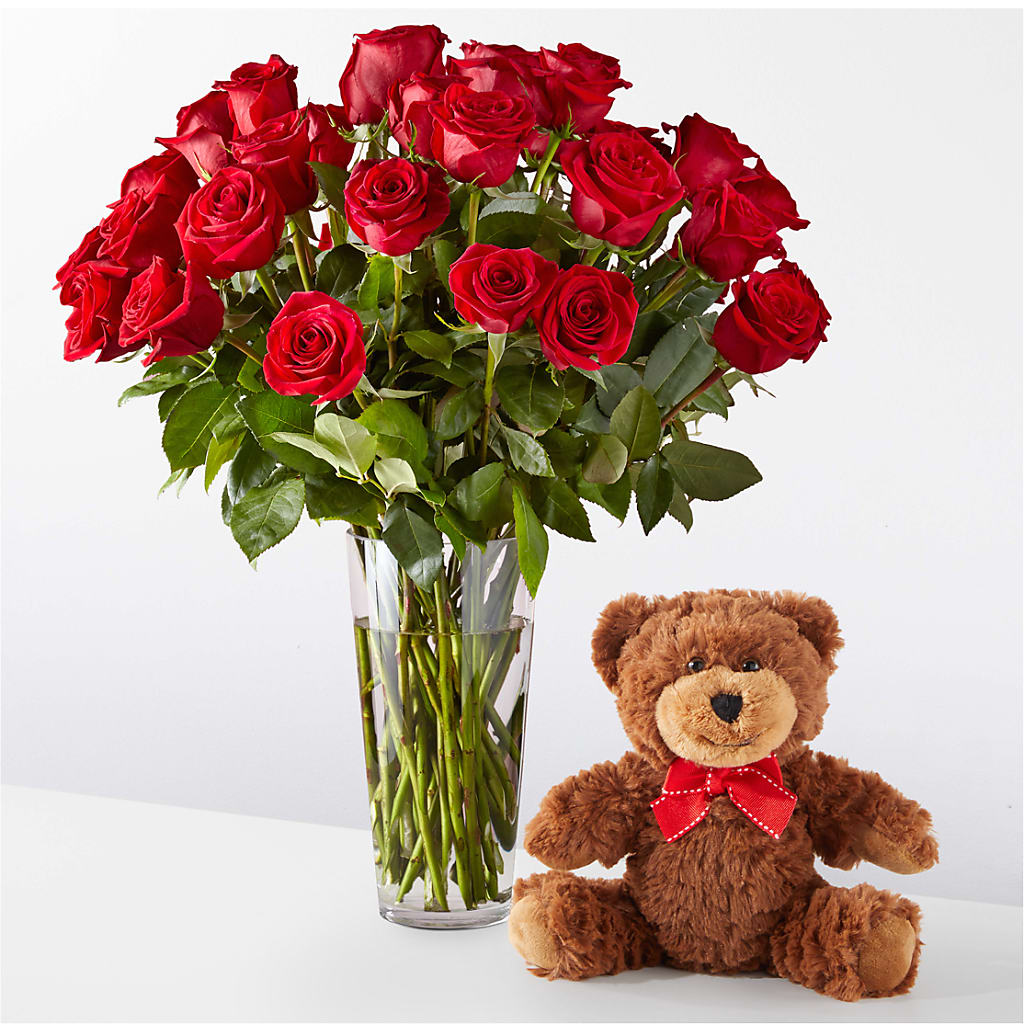 Romantic Long Stem Red Rose Bouquet Bundles – B Floral, Coalville UT