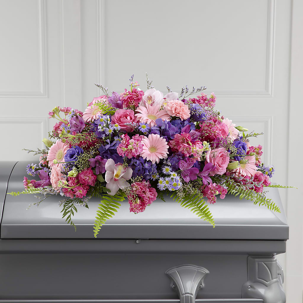 Glorious Garden Casket Spray – B Floral, Coalville UT