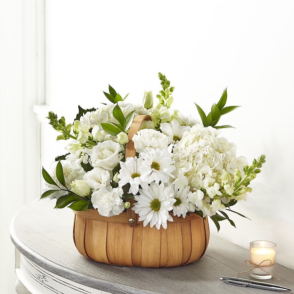 Pure Ivory Basket – B Floral, Coalville UT