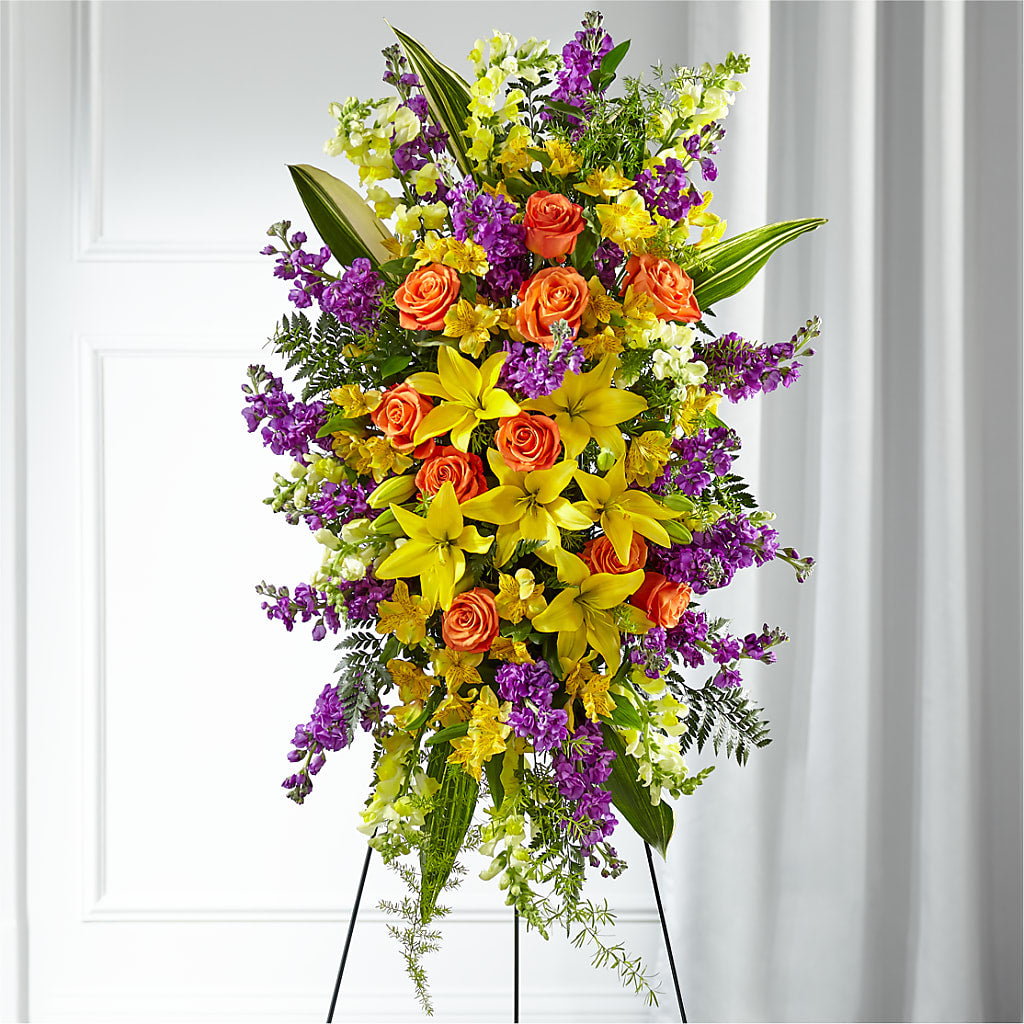 Thoughtful Prayers Standing Spray – B Floral, Coalville UT