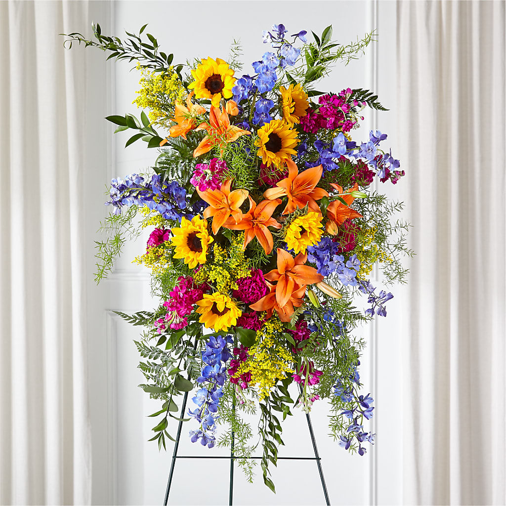 Sunlit Memories Standing Spray (Standard) – B Floral, Coalville UT