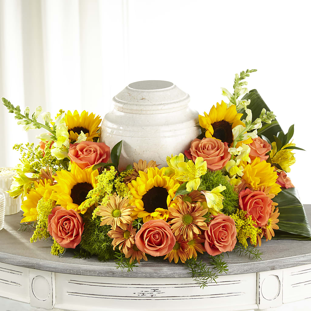 Faithful Sunflower Cremation Adornment – B Floral, Coalville UT