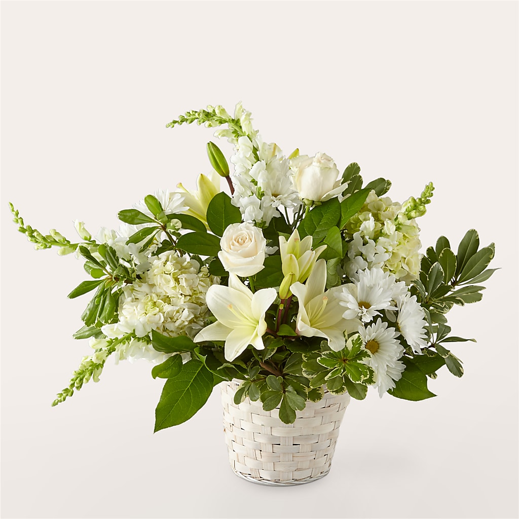 Ivory Elegance Floral Basket – B Floral, Coalville UT