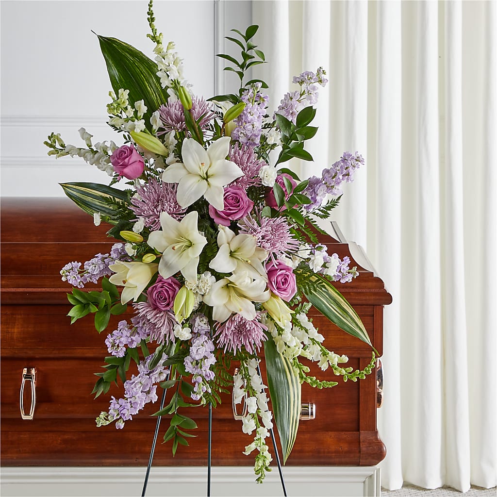 Grateful Hearts Standing Spray – B Floral, Coalville UT