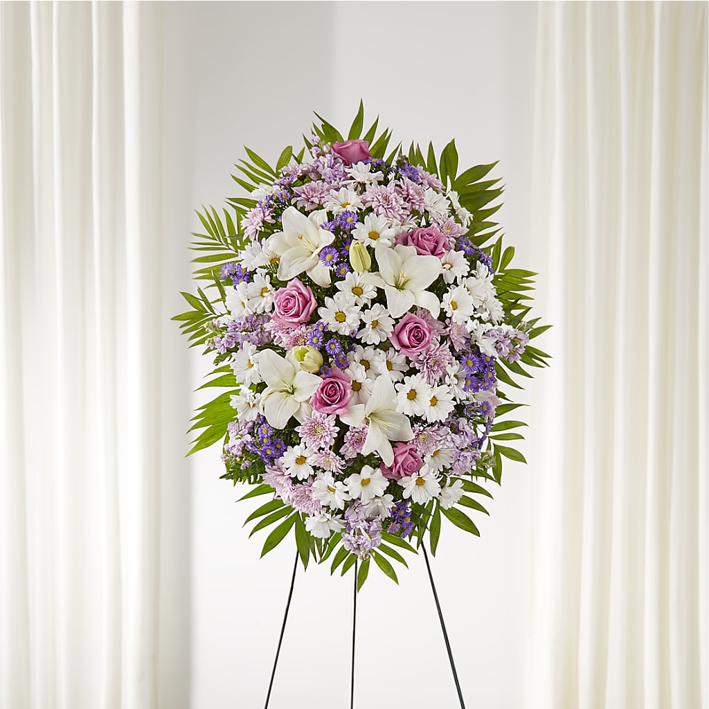 Surrounded by Love Standing Spray – B Floral, Coalville UT
