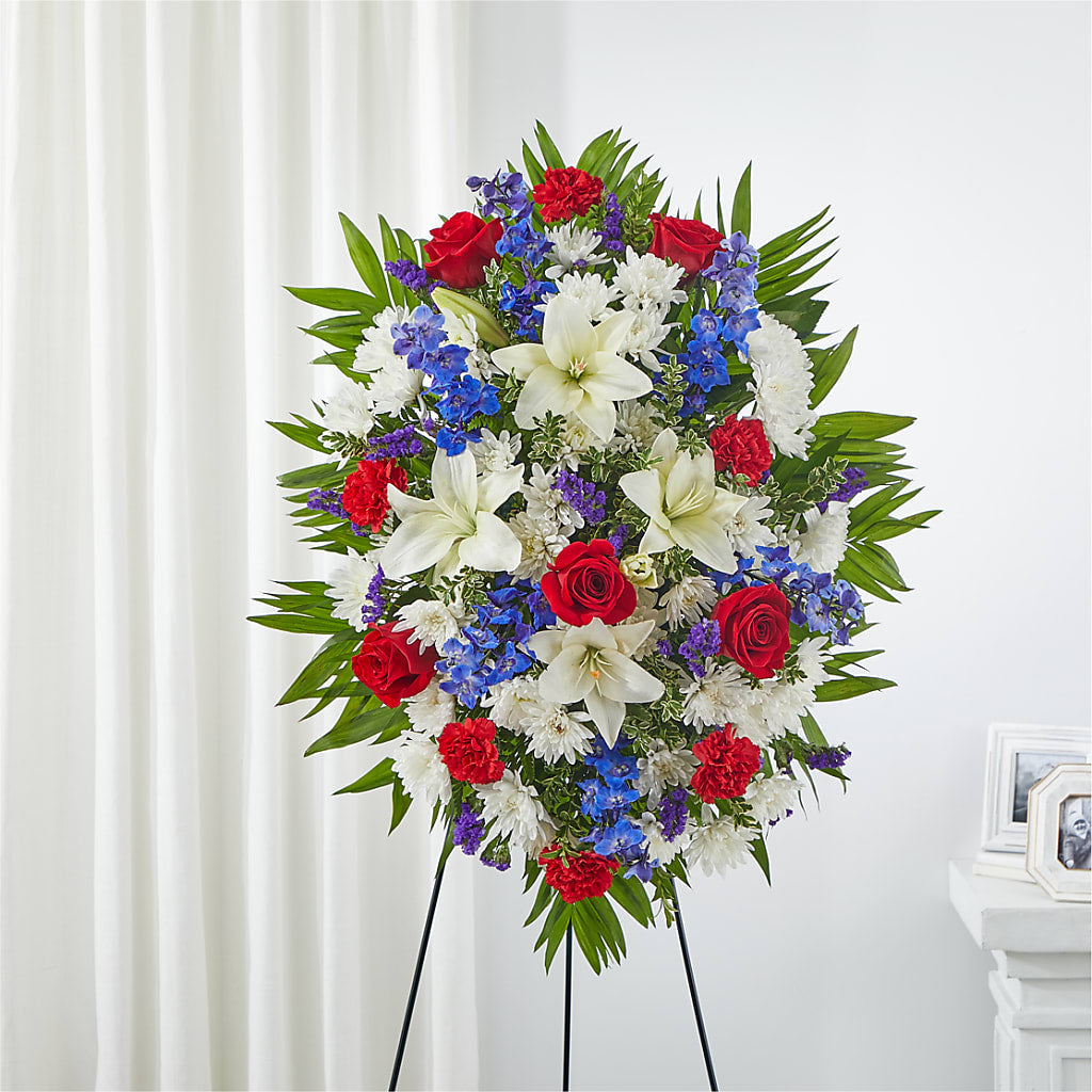 Cherished Service Standing Spray – B Floral, Coalville UT