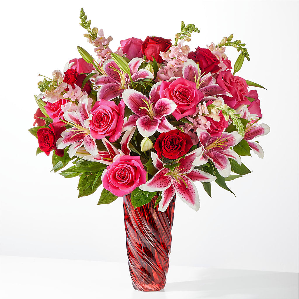 Always You Bouquet with Luxe Swirl Vase – B Floral, Coalville UT