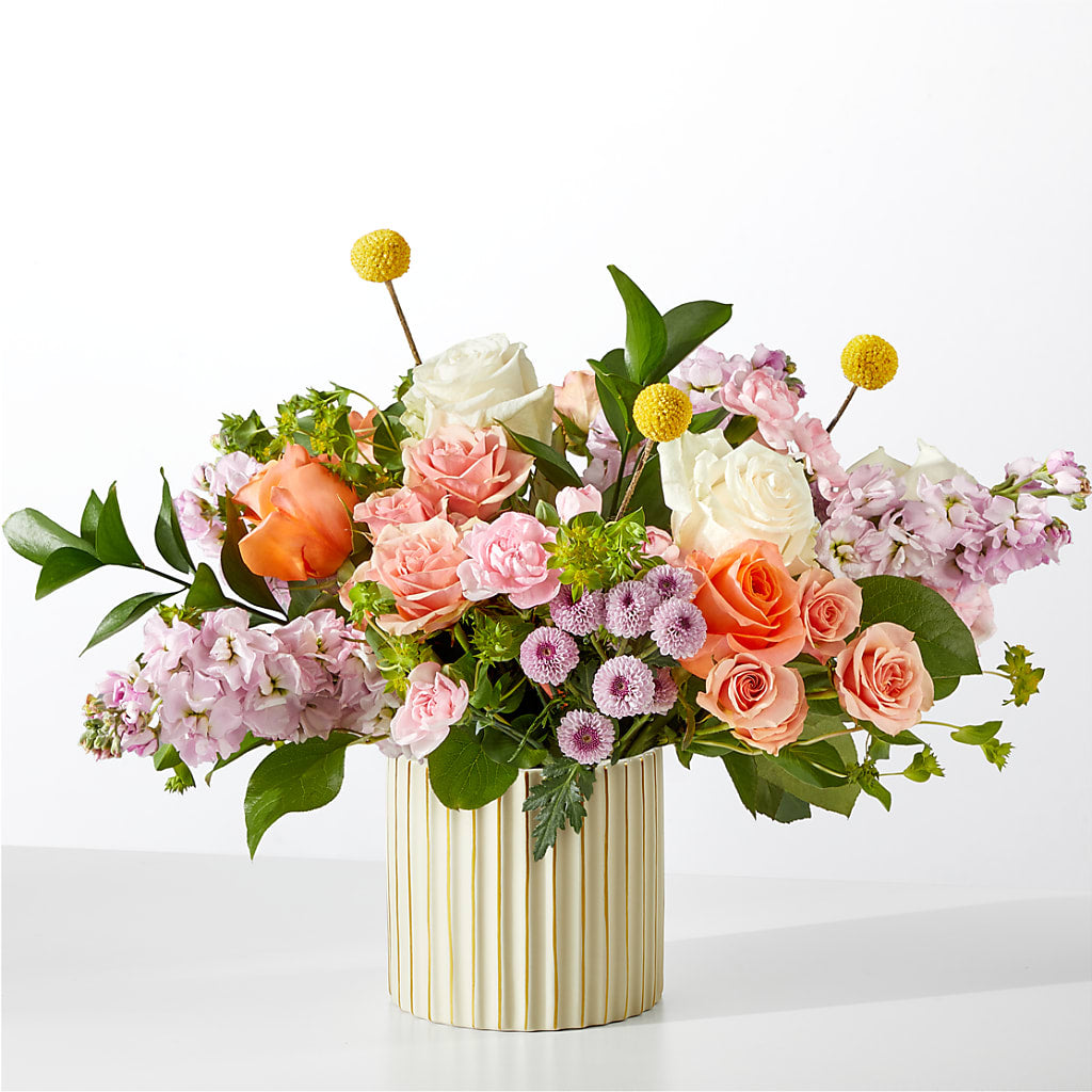 French Market Bouquet with Ivory Vase – B Floral, Coalville UT