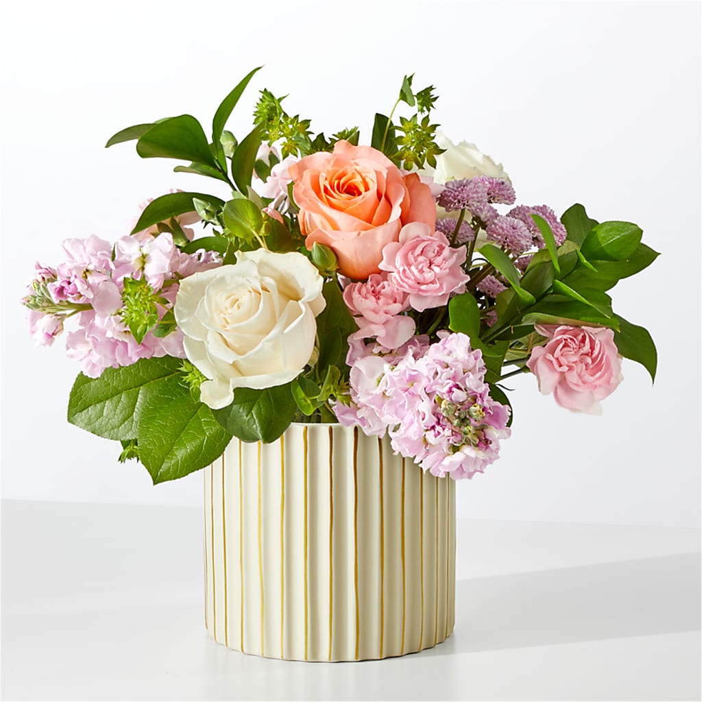 French Market Bouquet with Ivory Vase – B Floral, Coalville UT