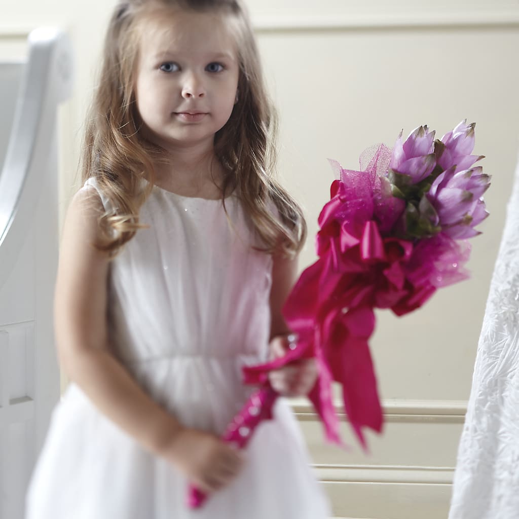 Sparkle Pink Flower Girl Bouquet – B Floral, Coalville UT