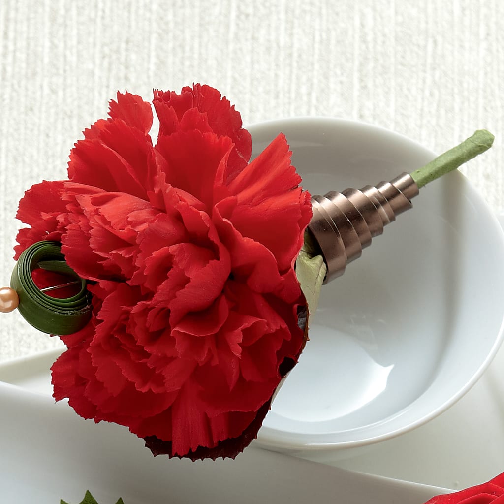 Red Carnation Boutonniere – B Floral, Coalville UT