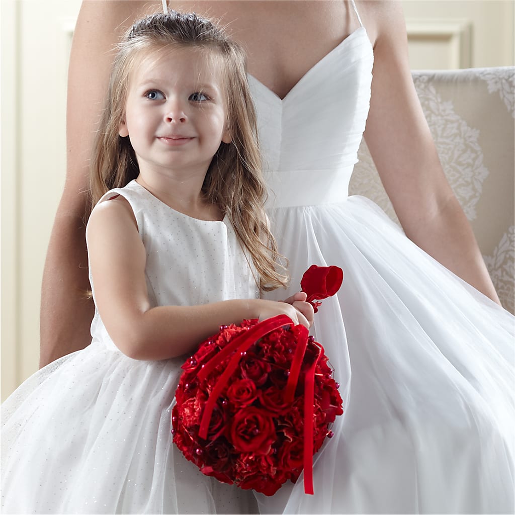 Pure at Heart Flower Girl Arrangement – B Floral, Coalville UT