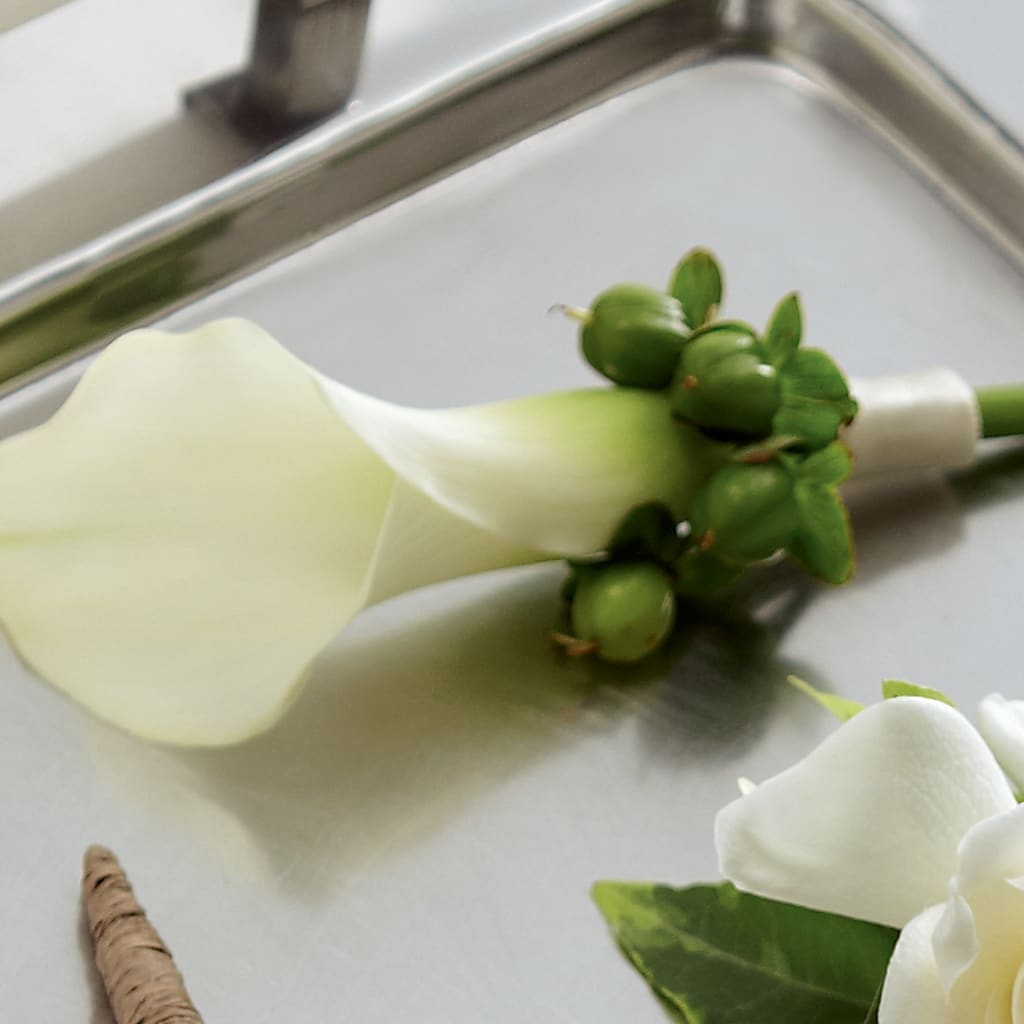 White Calla Boutonniere – B Floral, Coalville UT
