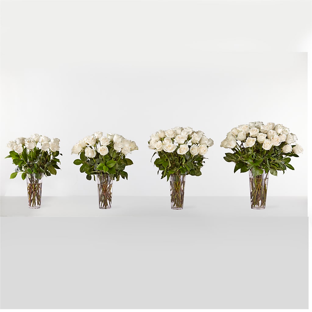 Long Stem White Rose Bouquet –  B Floral, Coalville UT