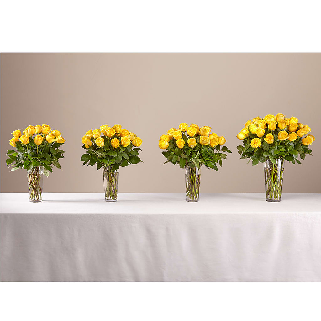 Long Stem Yellow Rose Bouquet –  B Floral, Coalville UT