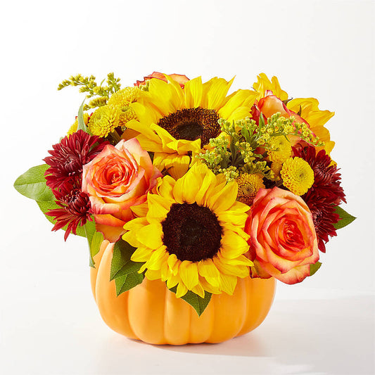 Golden Gourd Pumpkin Bouquet –  B Floral, Coalville UT