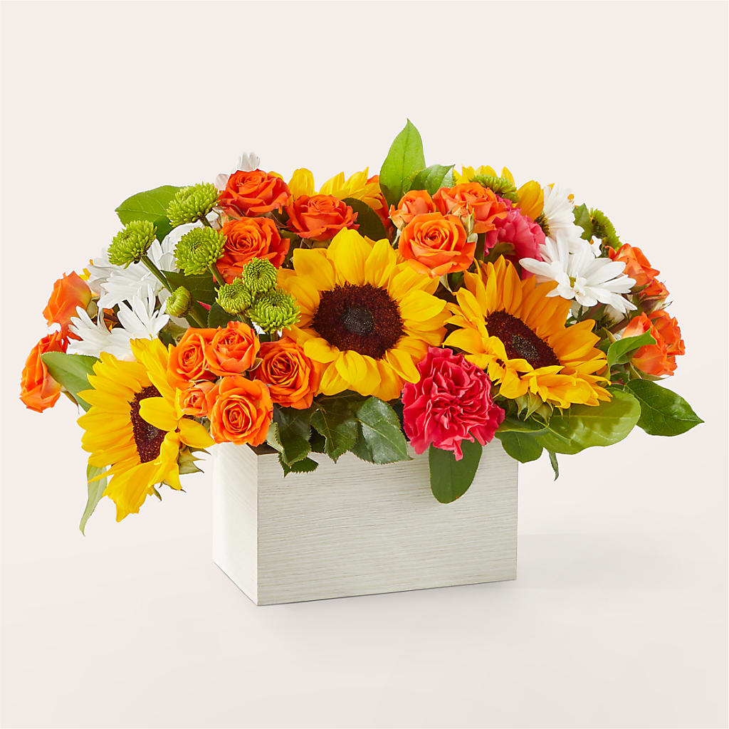 Sun-drenched Blooms Box Bouquet –  B Floral, Coalville UT