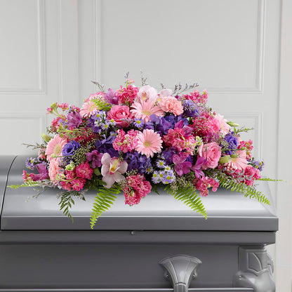 Glorious Garden Casket Spray –  B Floral, Coalville UT