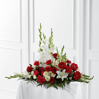 Crimson & White Arrangement –  B Floral, Coalville UT