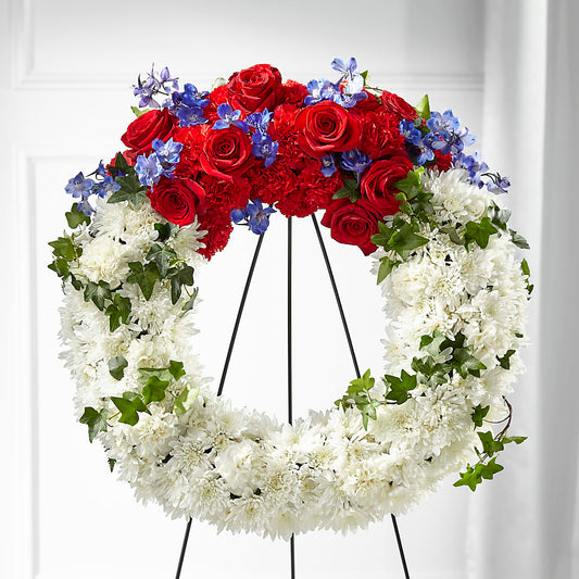 Patriotic Passion Wreath –  B Floral, Coalville UT