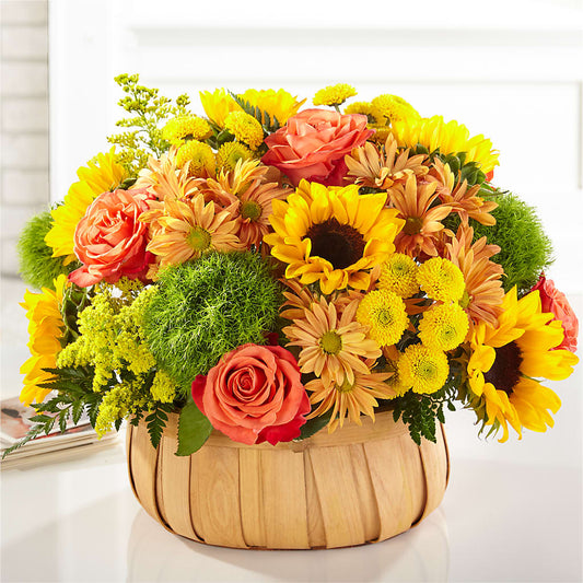 Harvest Sunflower Basket –  B Floral, Coalville UT