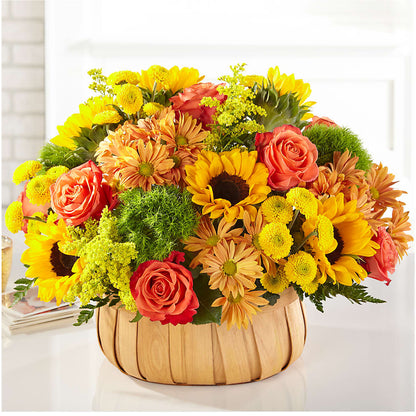 Harvest Sunflower Basket –  B Floral, Coalville UT