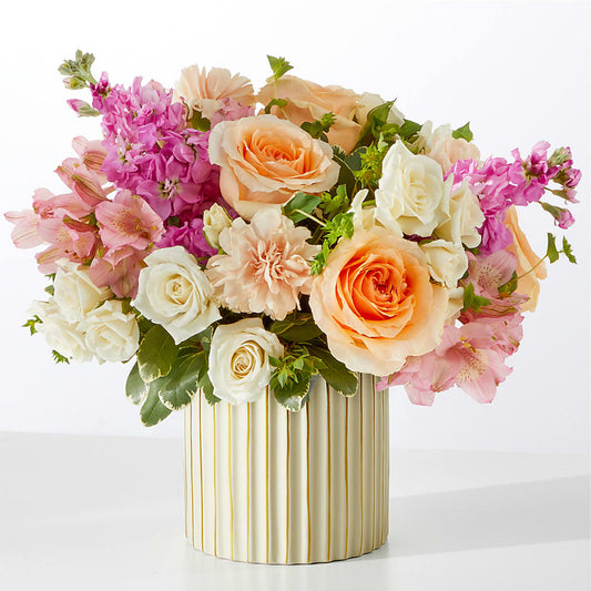 Paradise Bouquet with Ivory Vase –  B Floral, Coalville UT