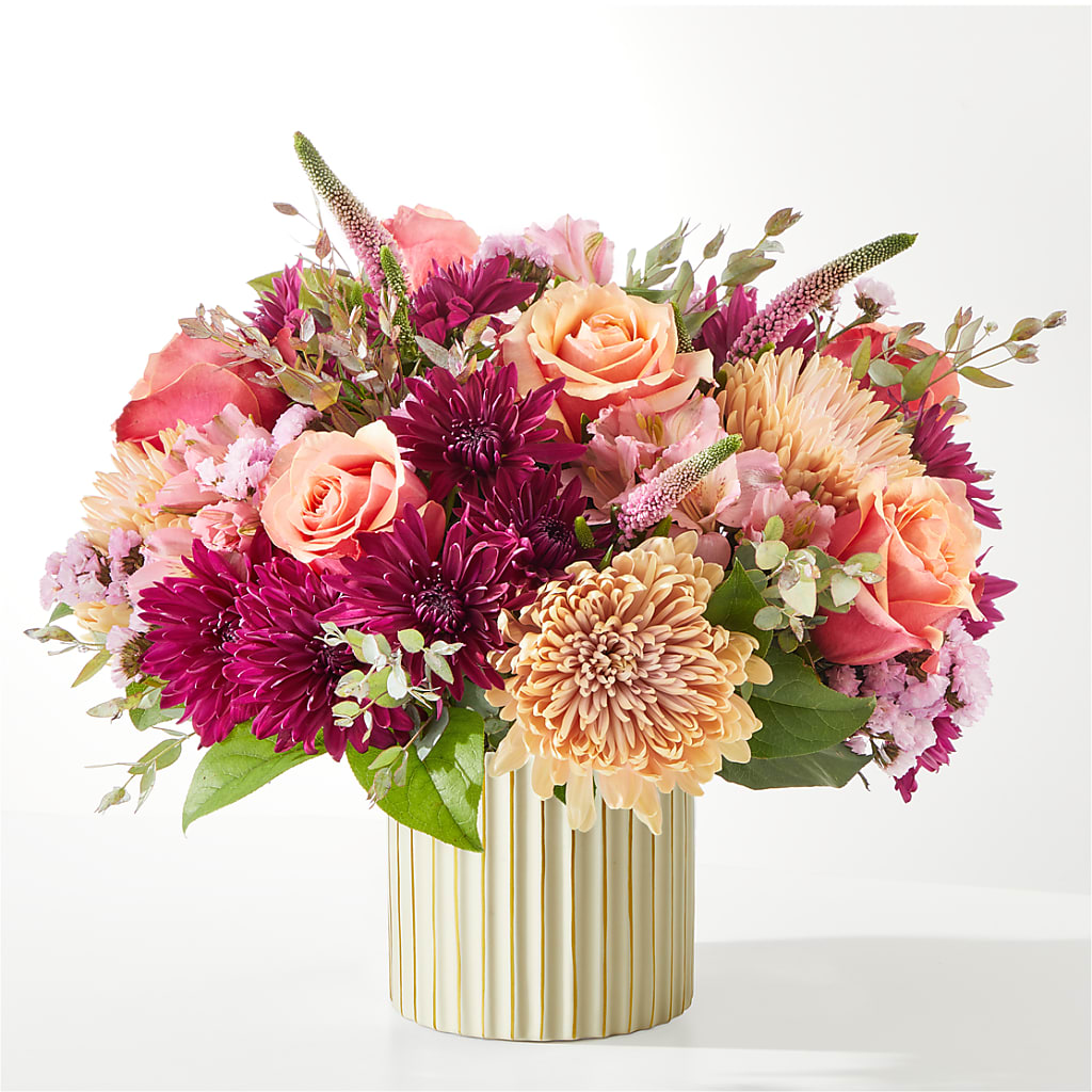 Berry Cobbler Bouquet with Ivory Vase –  B Floral, Coalville UT
