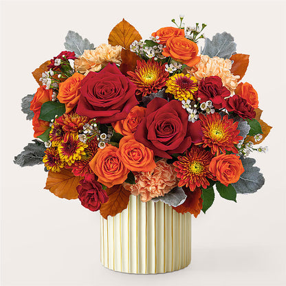 Merlot Bouquet with Ivory Vase –  B Floral, Coalville UT