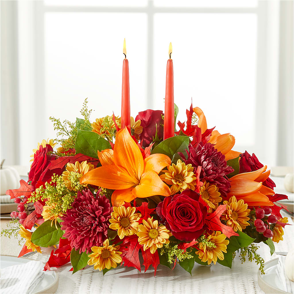 Autumn's Embrace Centerpiece –  B Floral, Coalville UT