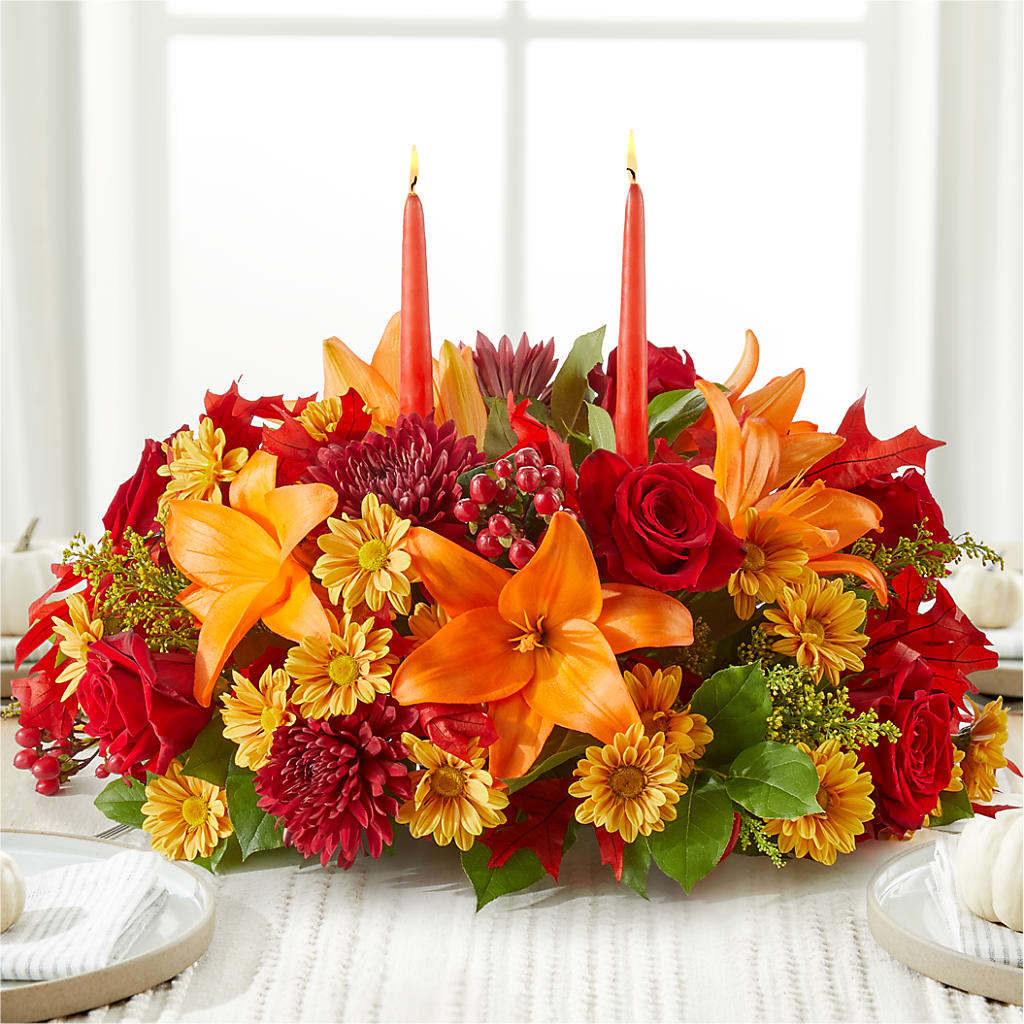 Autumn's Embrace Centerpiece –  B Floral, Coalville UT