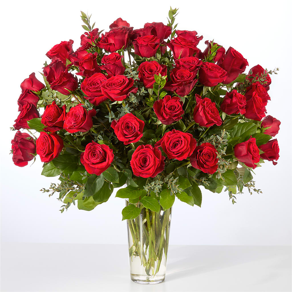 Forever Yours Fifty Stem Red Rose Bouquet –  B Floral, Coalville UT